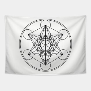 sacred geometry metatron's cube Tapestry
