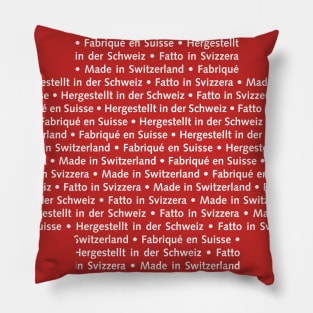 Made in Switzerland - white Pillow