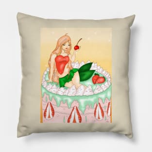 Strawberry girl Pillow