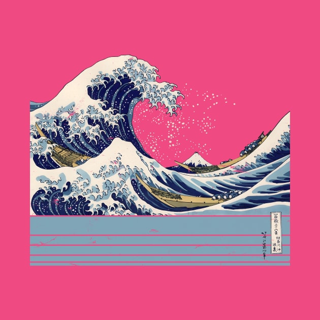 Hokusai Great Wave Vintage Japanese Art by k85tees