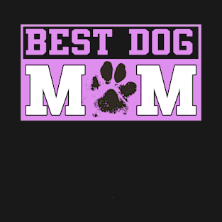 Best Dog Mom Paw Print Shirt T-Shirt