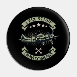 Aircraft Mechanic Airplane Technician Pin