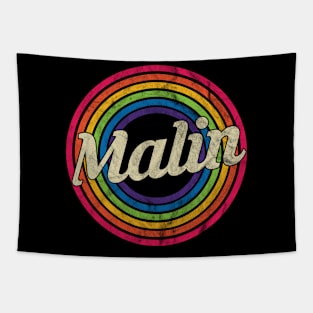 Malin - Retro Rainbow Faded-Style Tapestry