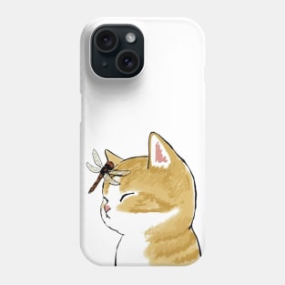 Mofu Sand Cat with Dragonfly Phone Case