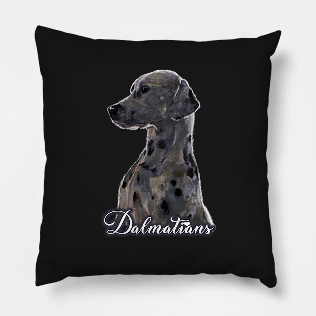 Dalmatian Love Pillow by Elspeth Rose Design