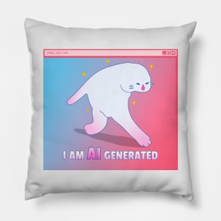 I'm AI generated Pillow