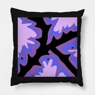 Purple and black Pillow