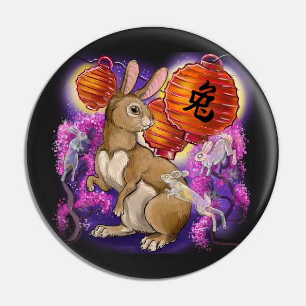 Chinese Year of the Rabbit Pin by Shadowind