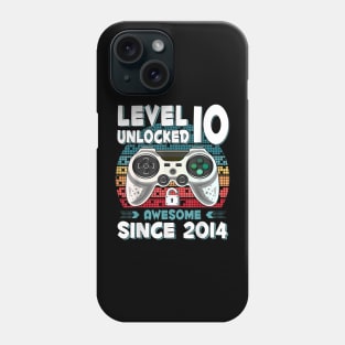 Ten 10yr BDay Son Boy Gamer 10th 10 Year Old Birthday Phone Case