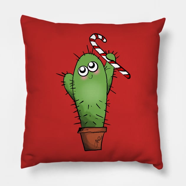 Christmas Cacti°3 Pillow by PolygoneMaste