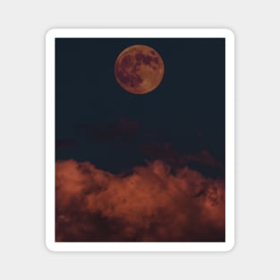 Full Moon Halloween Design Edit Magnet