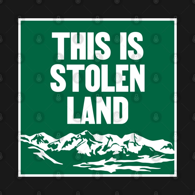 This Is Stolen Land - Native / Indigenous by Football from the Left