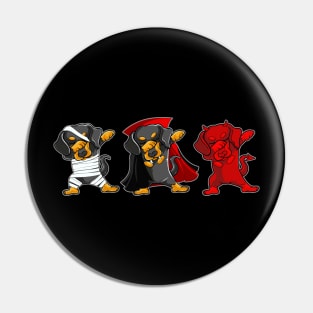 Dachshund Dabing Horror Halloween T-shirt Pin