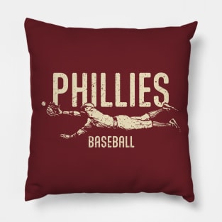 Vintage Phillies Catch Pillow