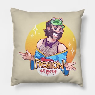 Fashion Not Fascism Pillow