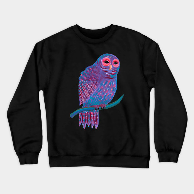 Cute Night Owl Night Owl Crewneck Sweatshirt Teepublic