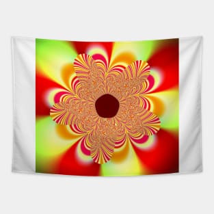 Cute Retro Style Red and Yellow Flower Tapestry