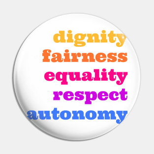 Human rights Pin