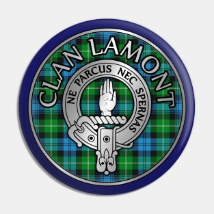 Clan Lamont Crest & Tartan Pin