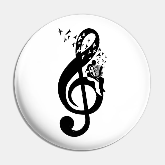 Treble Clef - Accordion Pin by barmalisiRTB