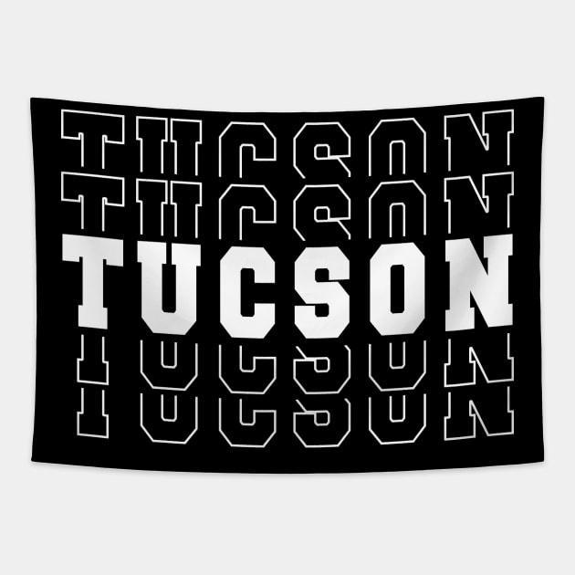 Tucson city Arizona Tucson AZ Tapestry by TeeLogic