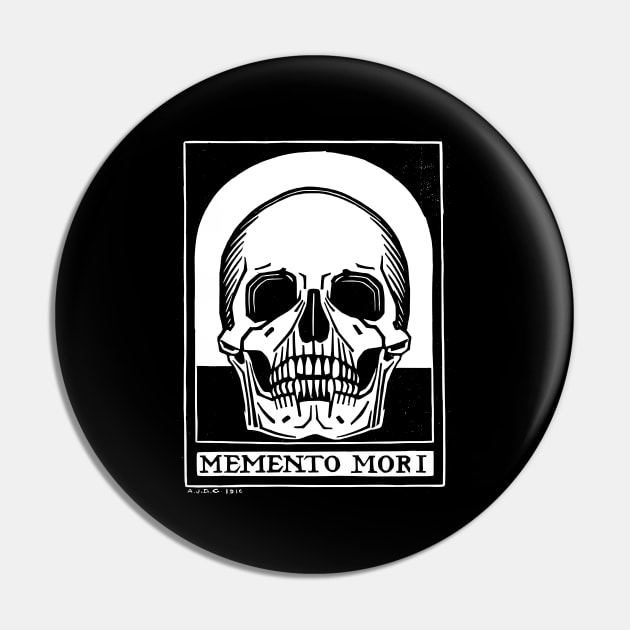 Memento Mori Pin by Silvercrystal