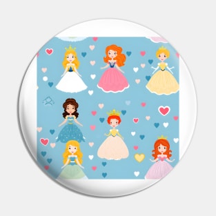 Princesses Pattern 4 Pin