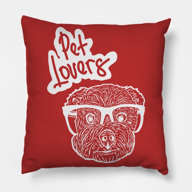 Pet lovers Pillow by Autoshirt