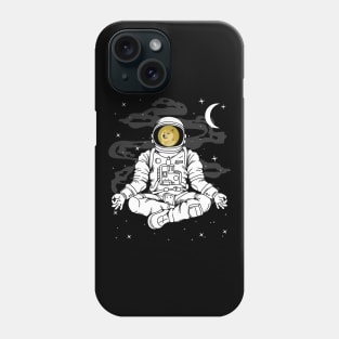 Astronaut Yoga Dogecoin DOGE Coin To The Moon Crypto Token Cryptocurrency Blockchain Wallet Birthday Gift For Men Women Kids Phone Case