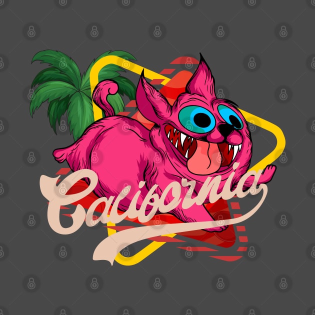 Califonian Dogs crazy cartoon badge emblem by SpaceWiz95