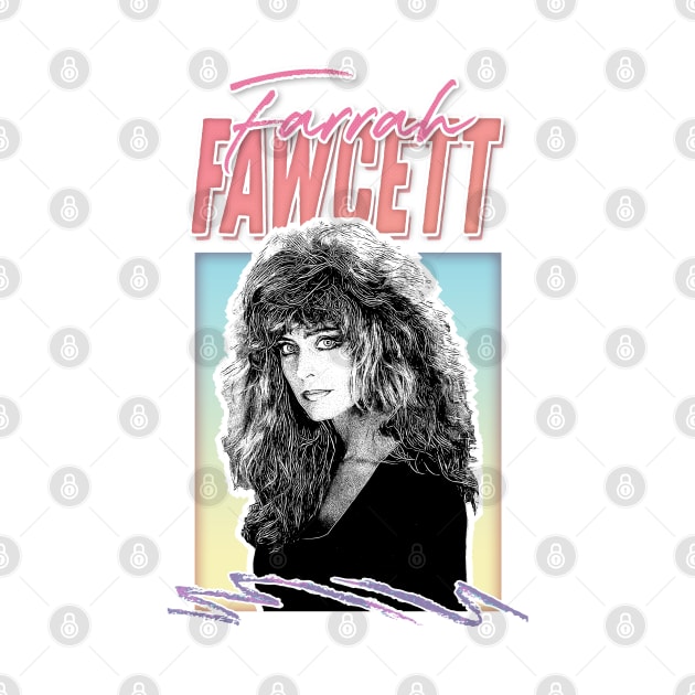 Farrah Fawcett //  Retro Fan Art Design by DankFutura