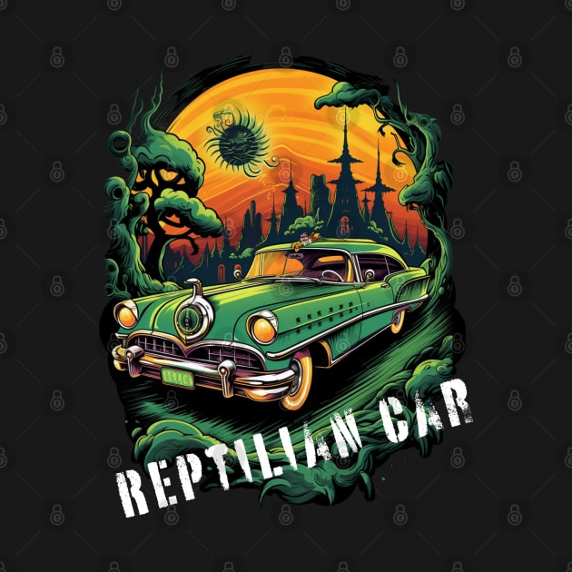 reptilian car by FehuMarcinArt