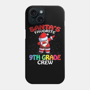 Santas Favorite 9Th Grade Crew Teachers Christmas Phone Case