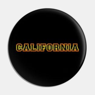 California Golden College Pin