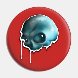 Dripping skull Pin