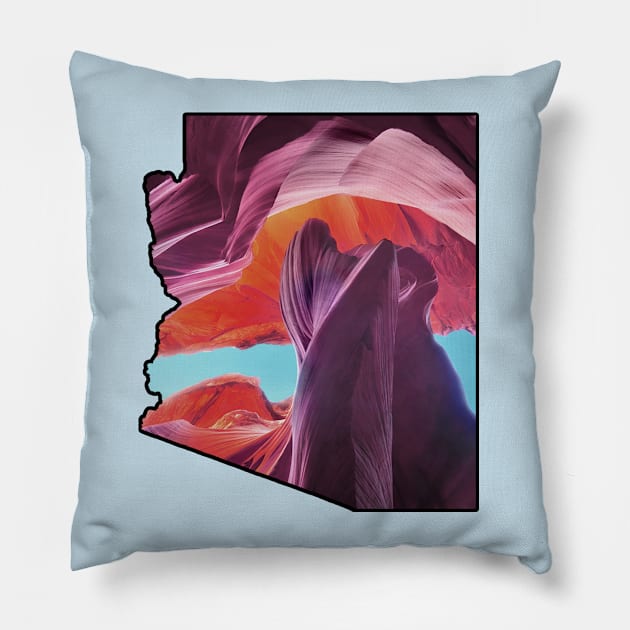 Antelope canyon. Pillow by Codus