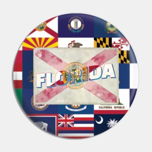 Florida vintage style retro souvenir Pin