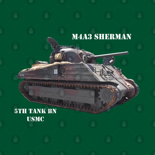 M4A3 Sherman white text by Toadman's Tank Pictures Shop