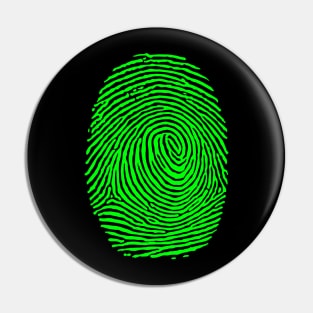 CSI Glowing Fingerprint Crime Scene Pin