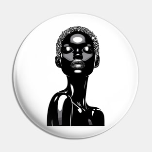 Black Woman Afrocentric Pin