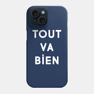 Tout va bien (navy & white) Phone Case