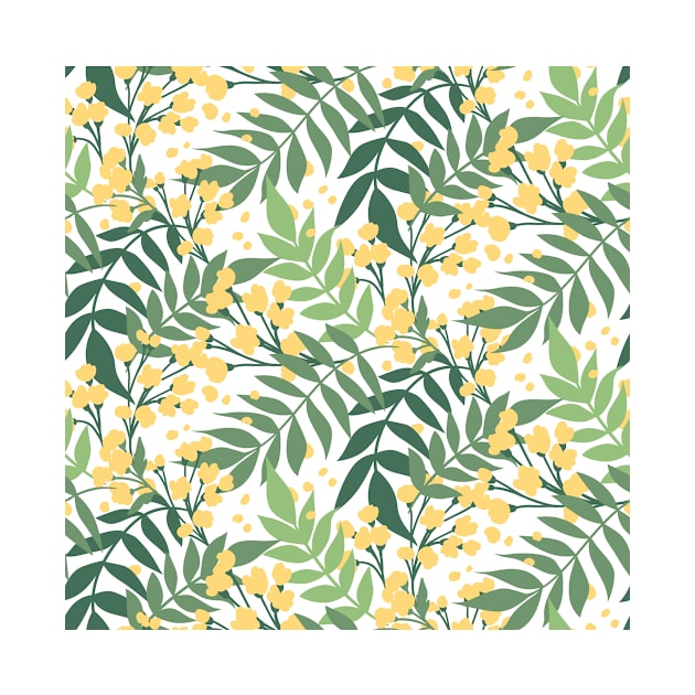 Botanical Floral Seamless pattern 10 by redwitchart