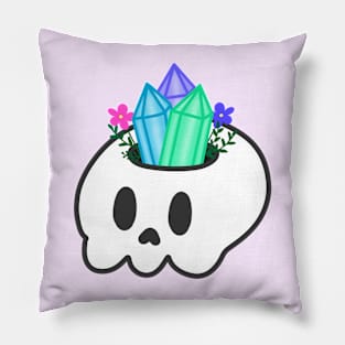 Skull Crystal Pot Pillow