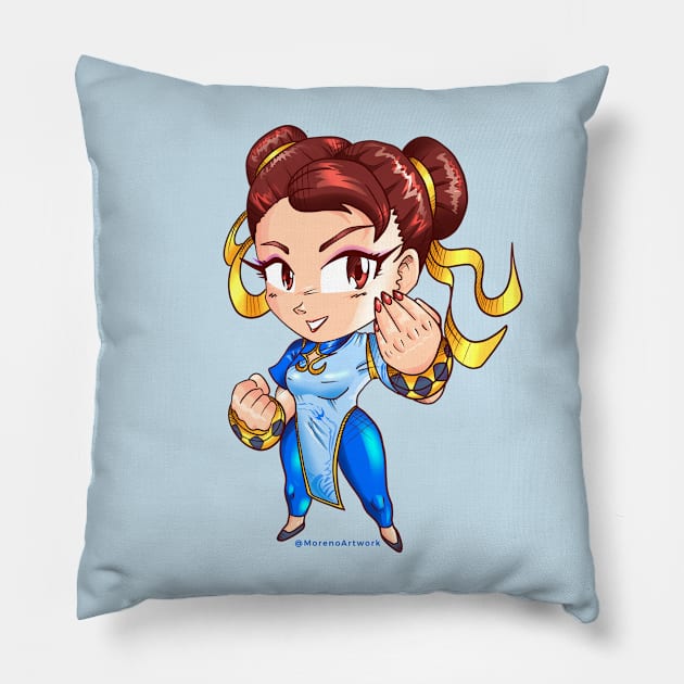 90's World Warrior Pillow by MorenoArtwork