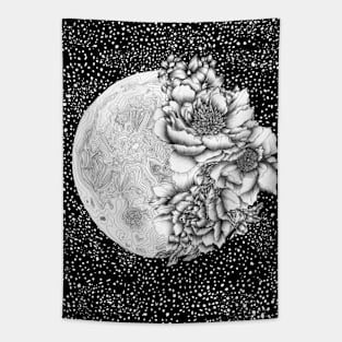 Moon Abloom Tapestry