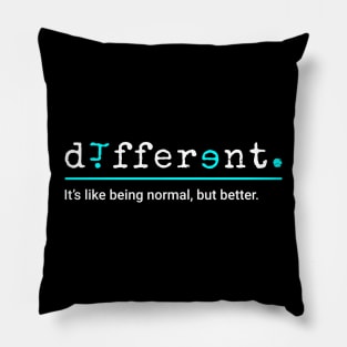 Different - definition style "awareness month" Pillow