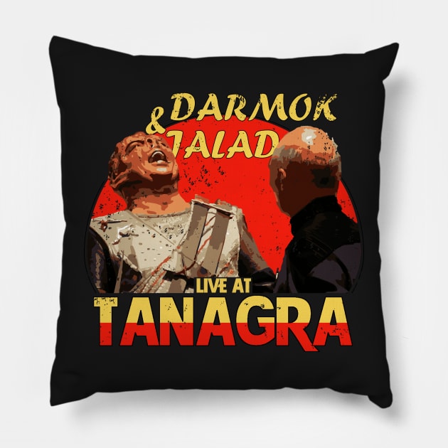 Darmok and Jalad at Tanagra Pillow by teesvira