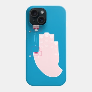 Thumb Trick - Teal Phone Case