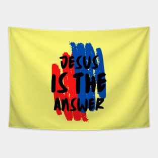 Jesus is the Answer | Christian Typography Tapestry