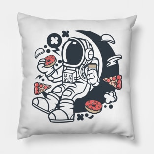 Astronaut Coffee And Donuts Pillow